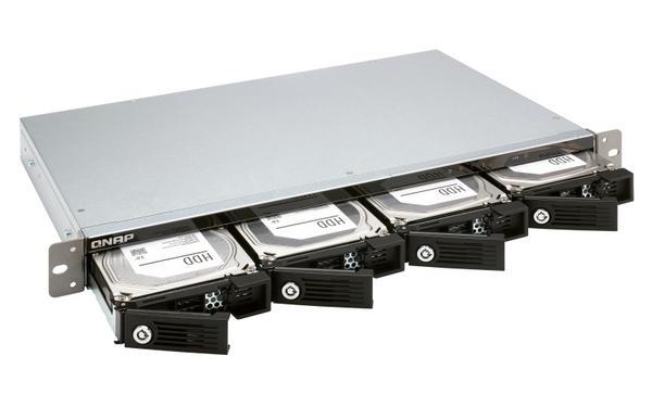 QNAP TR-004U 4-bay Rackmount 1U 12 short-depth rackmount 3.5p SATA HDD USB 3.0 type-C hardware RAID external enclosure