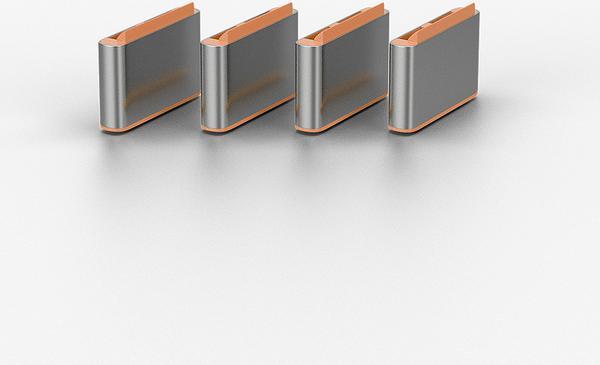 LINDY USB Type C Port Blocker orange