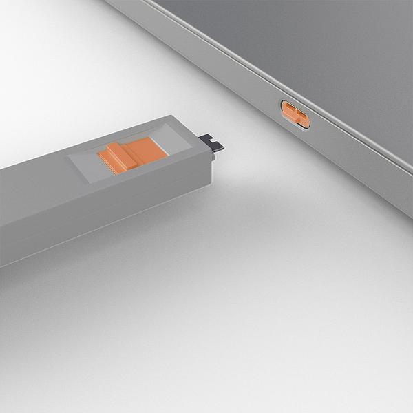 LINDY USB Type C Port Blocker orange
