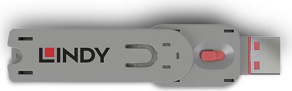 LINDY Clé pour bloqueur de port USB type A rose