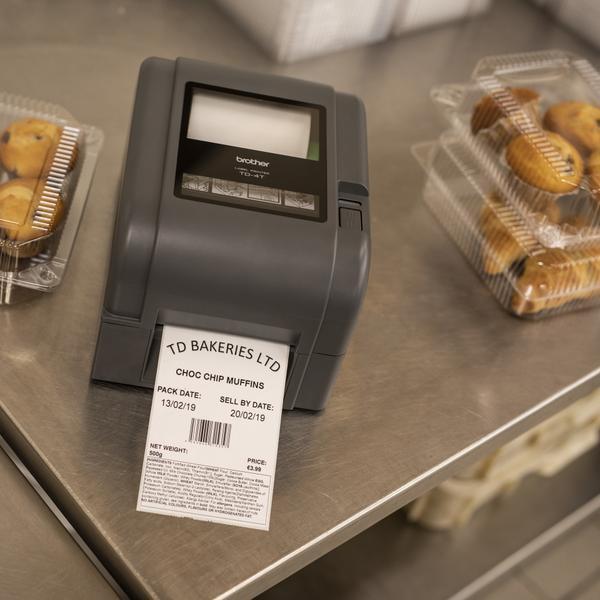 BROTHER TD-4520TN Label printer direct thermal 110mm 300x300dpi 127mm/sec USB 2.0 LAN USB host RS232C