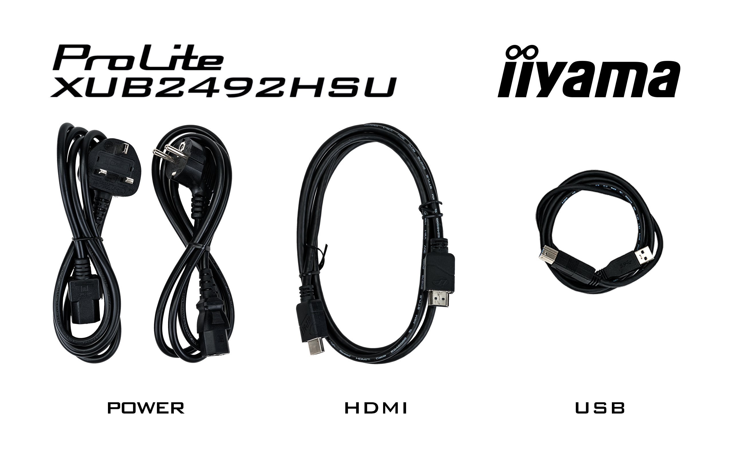 iiyama ProLite XUB2492HSU-B5 LED display 60,5 cm (23.8") 1920 x 1080 pixels Full HD Noir
