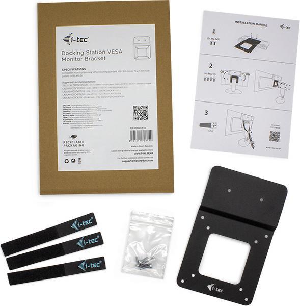 I-TEC Docking station bracket for monitors with VESA mount
