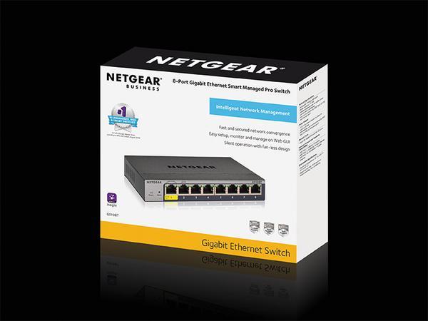 NETGEAR 8-Port Gigabit Ethernet Smart Managed Pro Switch