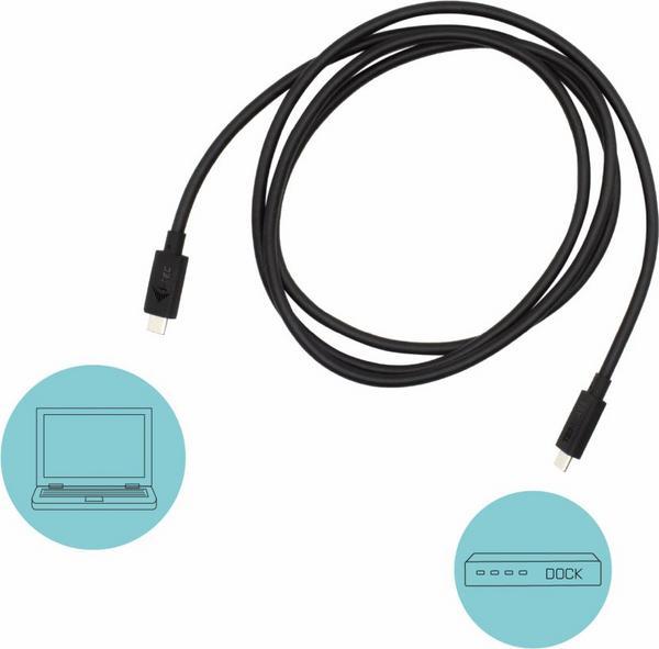 I-TEC Thunderbolt 3 Class Cable 40Gbit/s 100W Power Delivery USB-C compatible 150cm