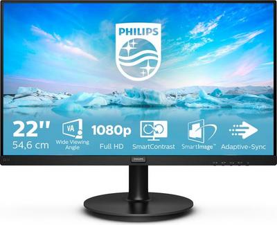 Philips V Line 221V8A/00 écran plat de PC 54,6 cm (21.5") 1920 x 1080 pixels Full HD LED Noir