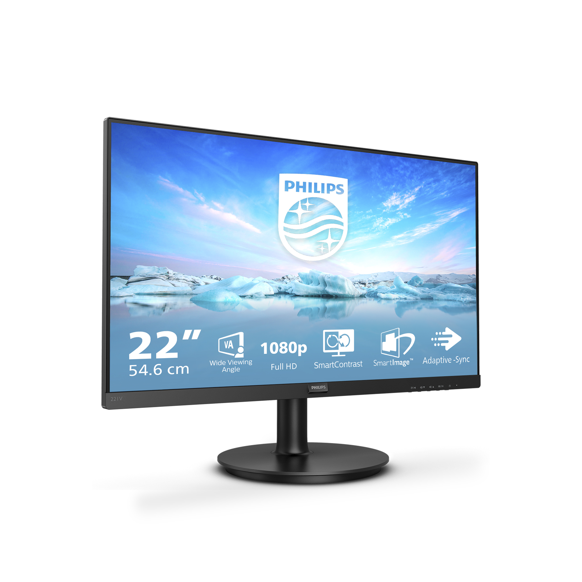 Philips V Line 221V8A/00 écran plat de PC 54,6 cm (21.5") 1920 x 1080 pixels Full HD LED Noir