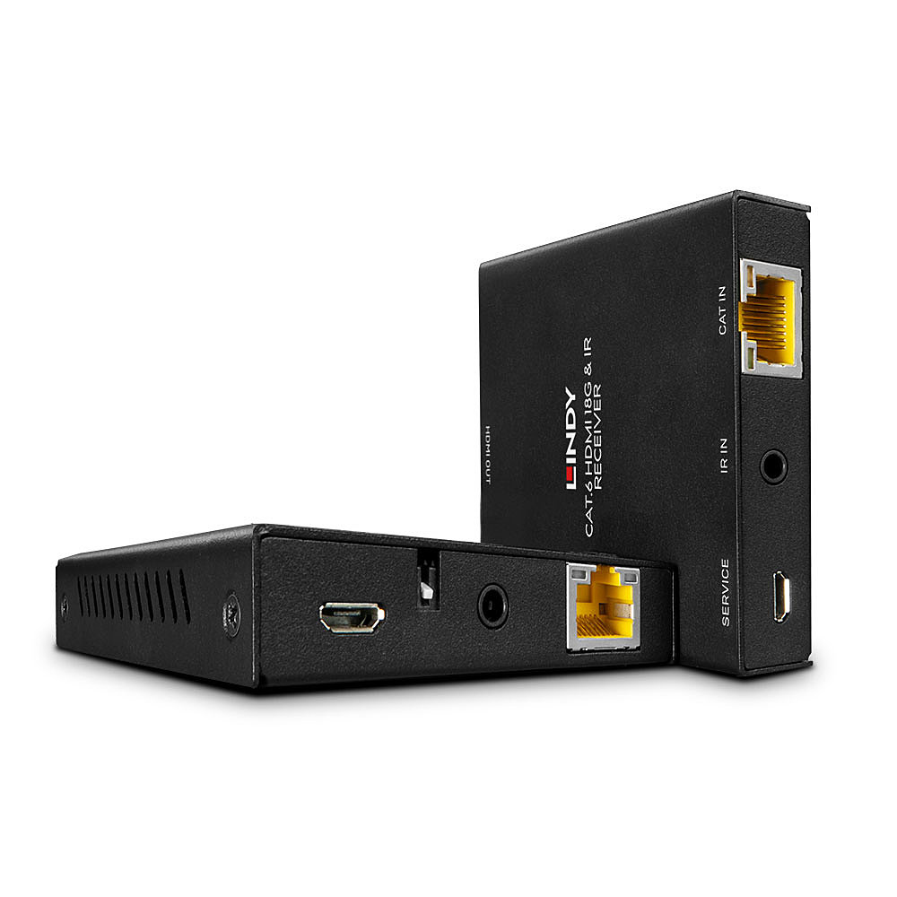 LINDY 50m Cat.6 HDMI 18G & IR Extender with PoC & Loop Out