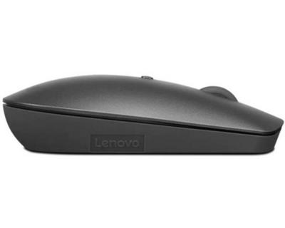 LENOVO ThinkBook Silent - Souris - droitiers et gauchers - bleu optique - 3 boutons - sans fil - Bluetooth 5.0 - gris de fer