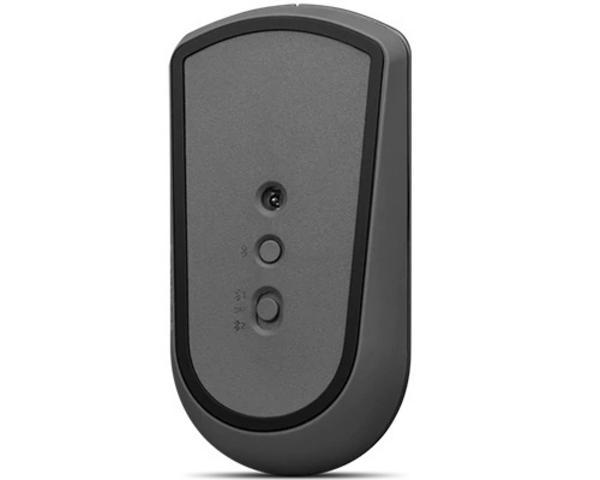 LENOVO ThinkBook Silent - Souris - droitiers et gauchers - bleu optique - 3 boutons - sans fil - Bluetooth 5.0 - gris de fer