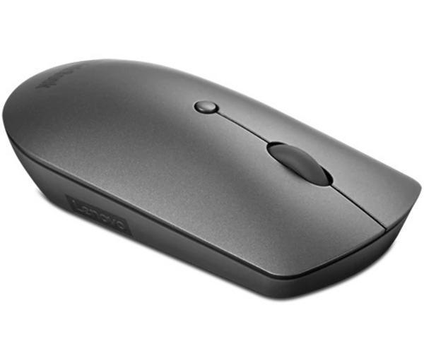 LENOVO ThinkBook Silent - Souris - droitiers et gauchers - bleu optique - 3 boutons - sans fil - Bluetooth 5.0 - gris de fer