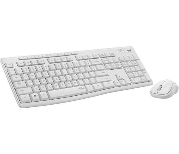 Logitech MK295 Silent Wireless Combo clavier Souris incluse Bureau RF sans fil AZERTY Français Blanc