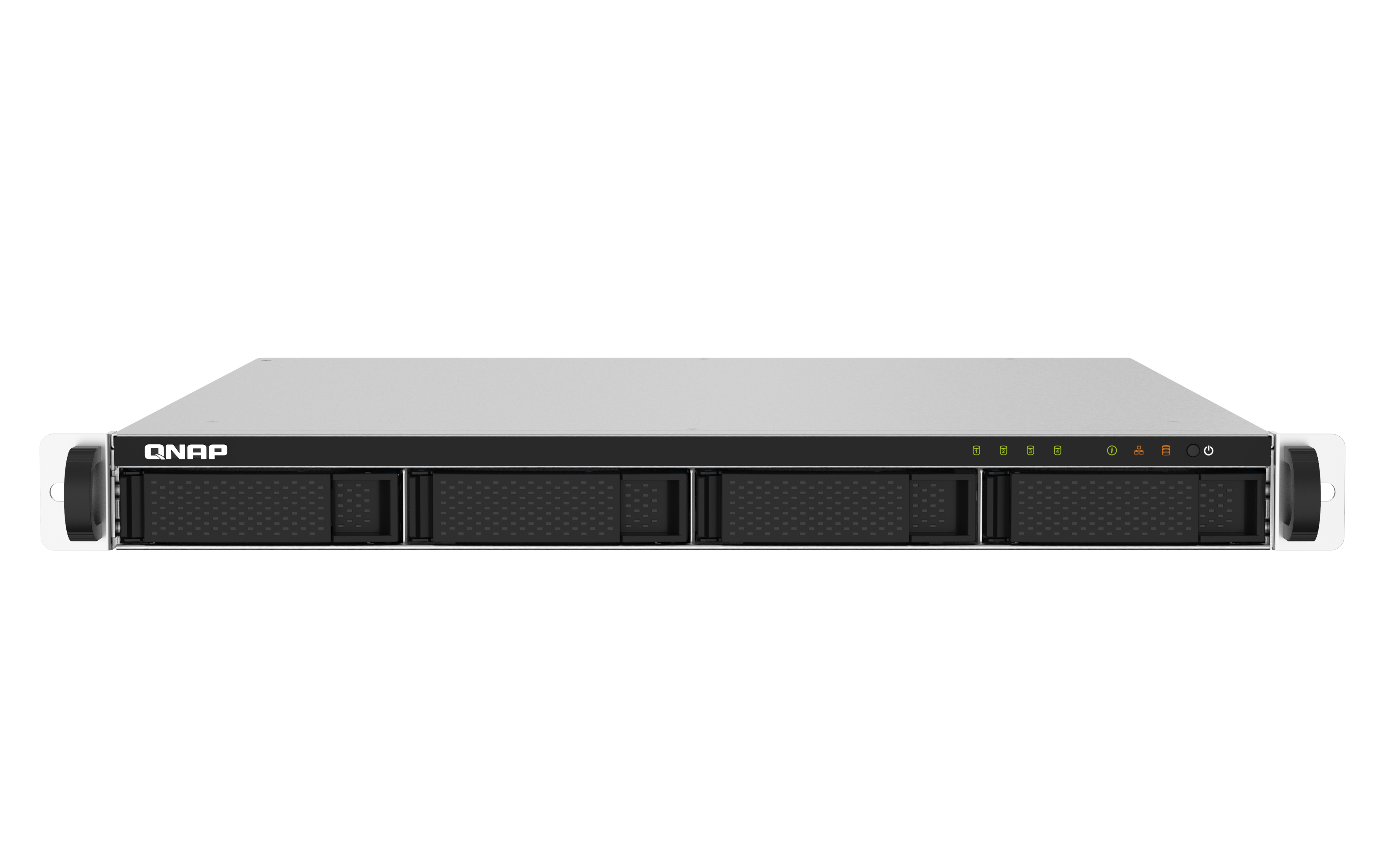 QNAP TS-432PXU-RP-2G 4-Bay rackmount NAS AL324 2Go DDR4 UDIMM RAM SATA 6Gb/s 2x 10GbE SFP+ 2x 2.5GbE 1x PCIe Gen2 x2 slot 250W