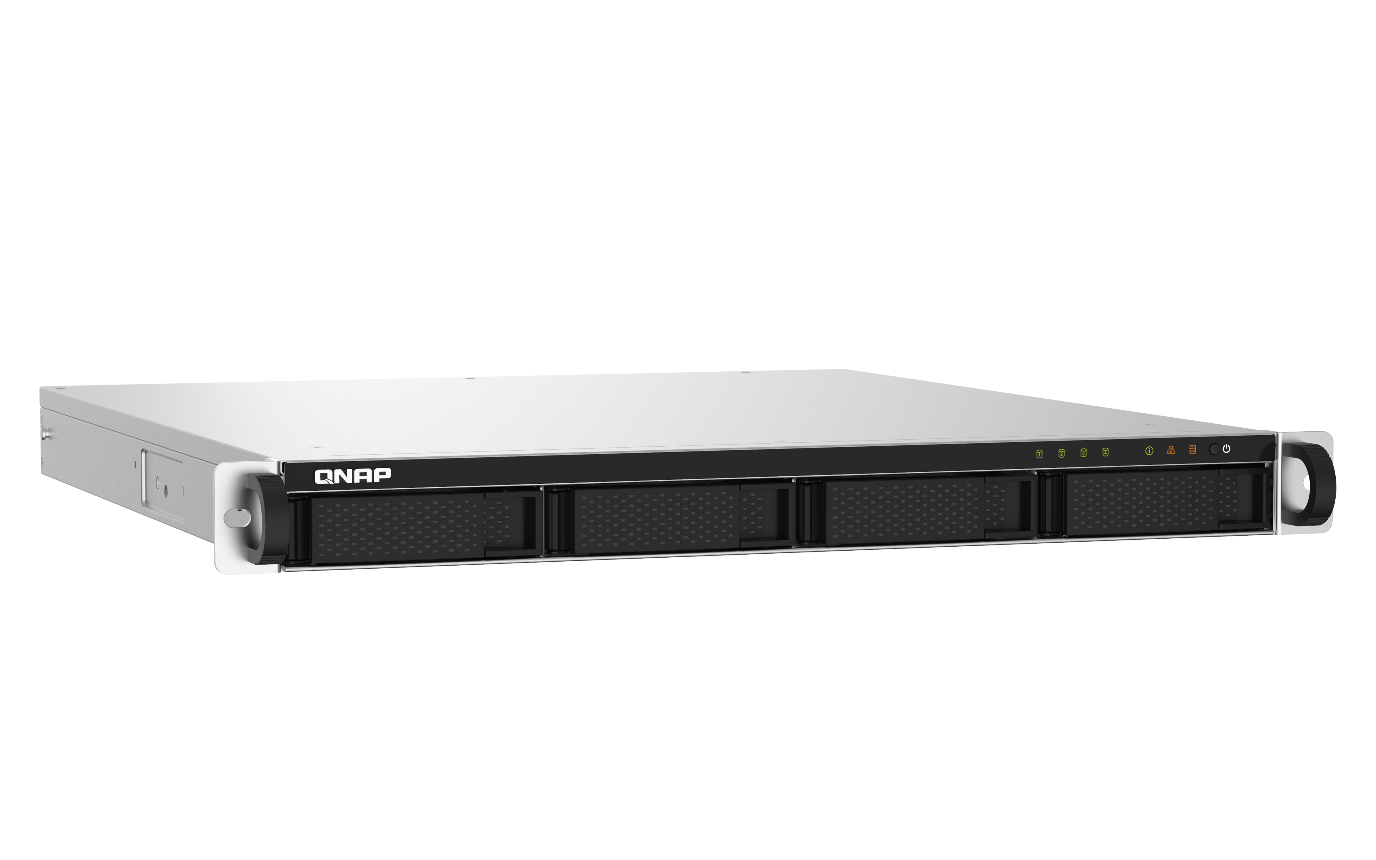 QNAP TS-432PXU-RP-2G 4-Bay rackmount NAS AL324 2Go DDR4 UDIMM RAM SATA 6Gb/s 2x 10GbE SFP+ 2x 2.5GbE 1x PCIe Gen2 x2 slot 250W