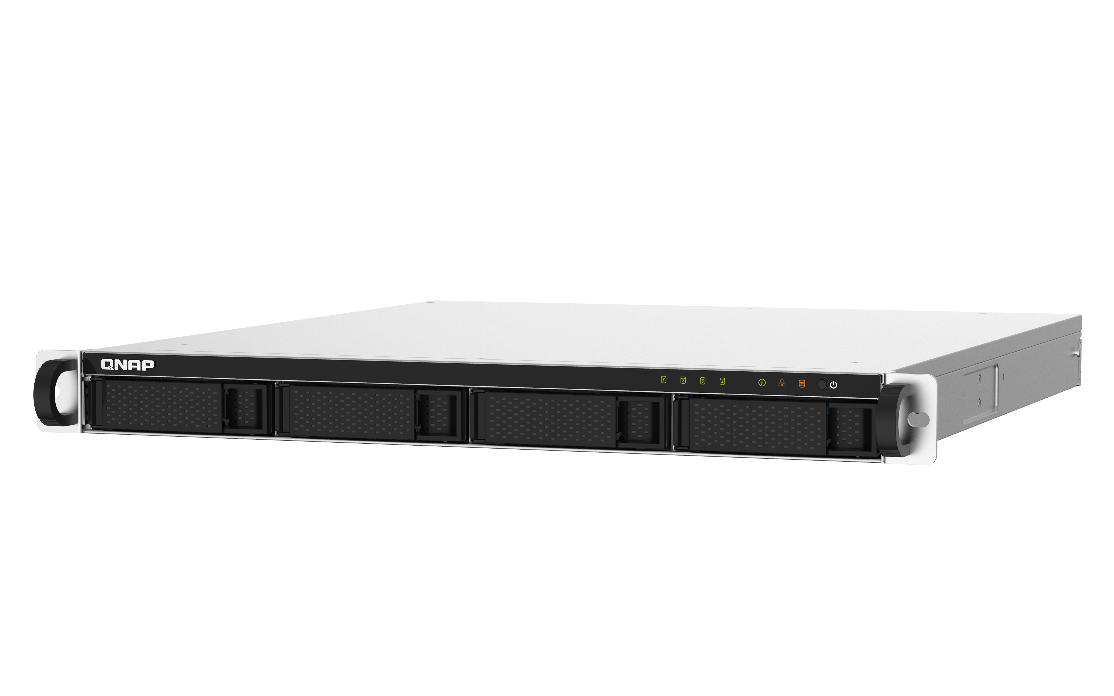 QNAP TS-432PXU-RP-2G 4-Bay rackmount NAS AL324 2Go DDR4 UDIMM RAM SATA 6Gb/s 2x 10GbE SFP+ 2x 2.5GbE 1x PCIe Gen2 x2 slot 250W
