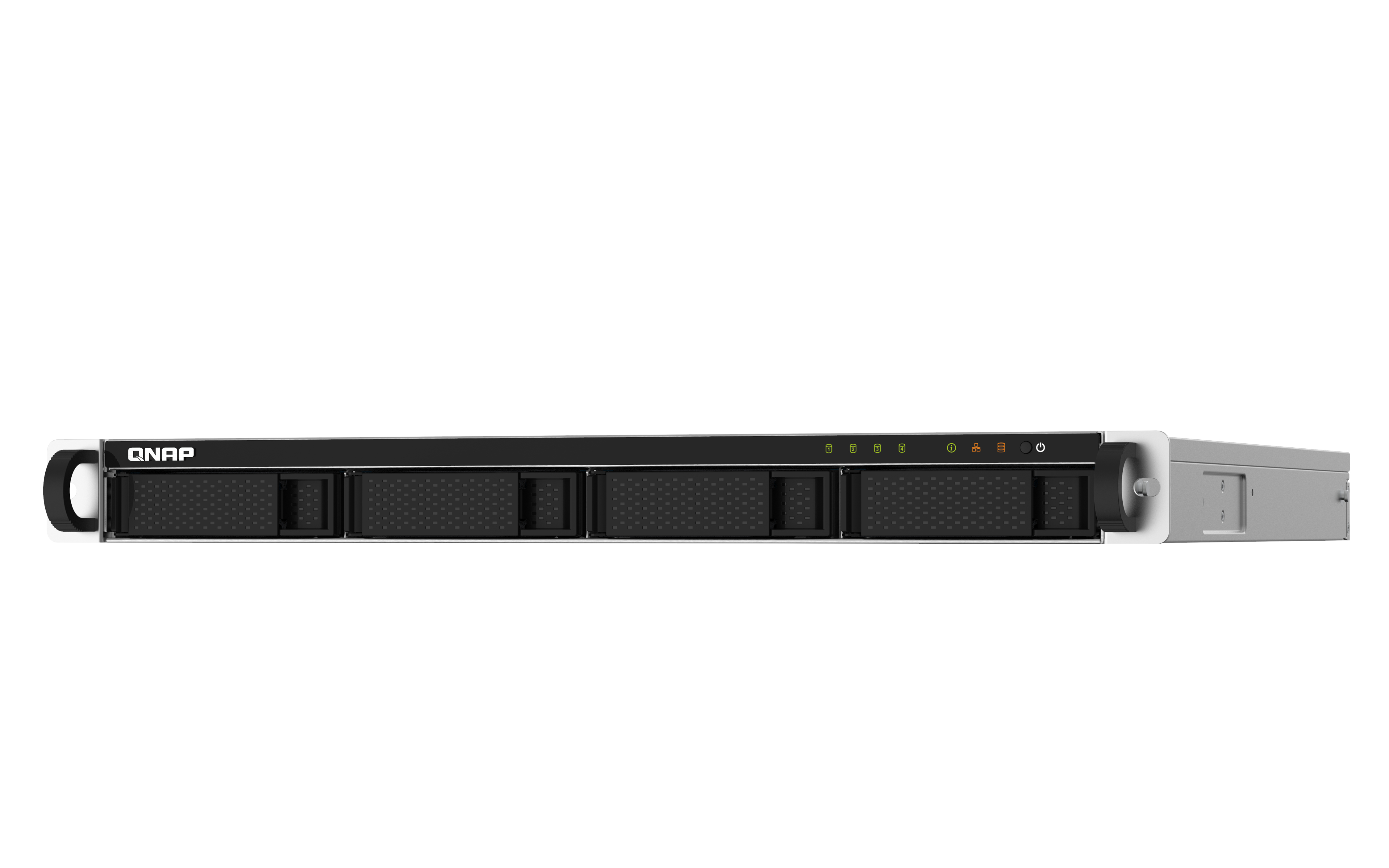 QNAP TS-432PXU-RP-2G 4-Bay rackmount NAS AL324 2Go DDR4 UDIMM RAM SATA 6Gb/s 2x 10GbE SFP+ 2x 2.5GbE 1x PCIe Gen2 x2 slot 250W