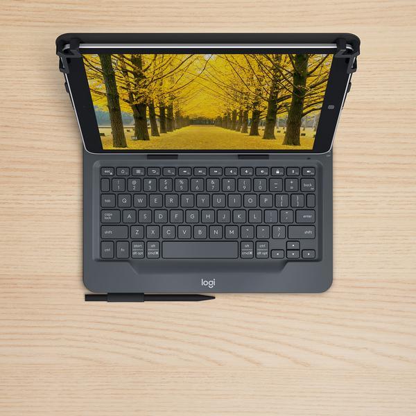 Logitech Universal Folio avec clavier intégré pour les tablettes Apple, Android et Windows 9 à 10 pouces