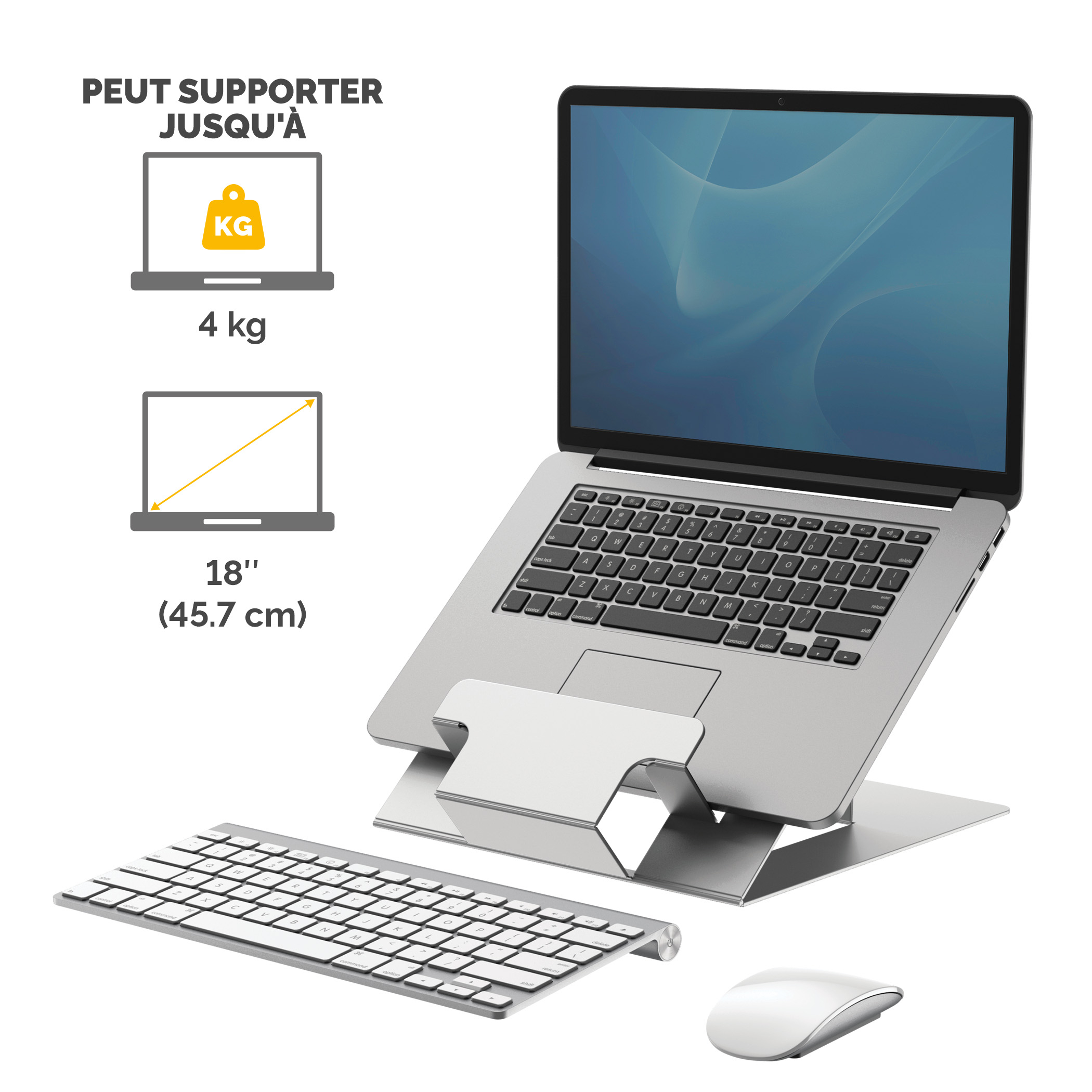 FELLOWES Support Ordinateur Portable Hylyft Transportable