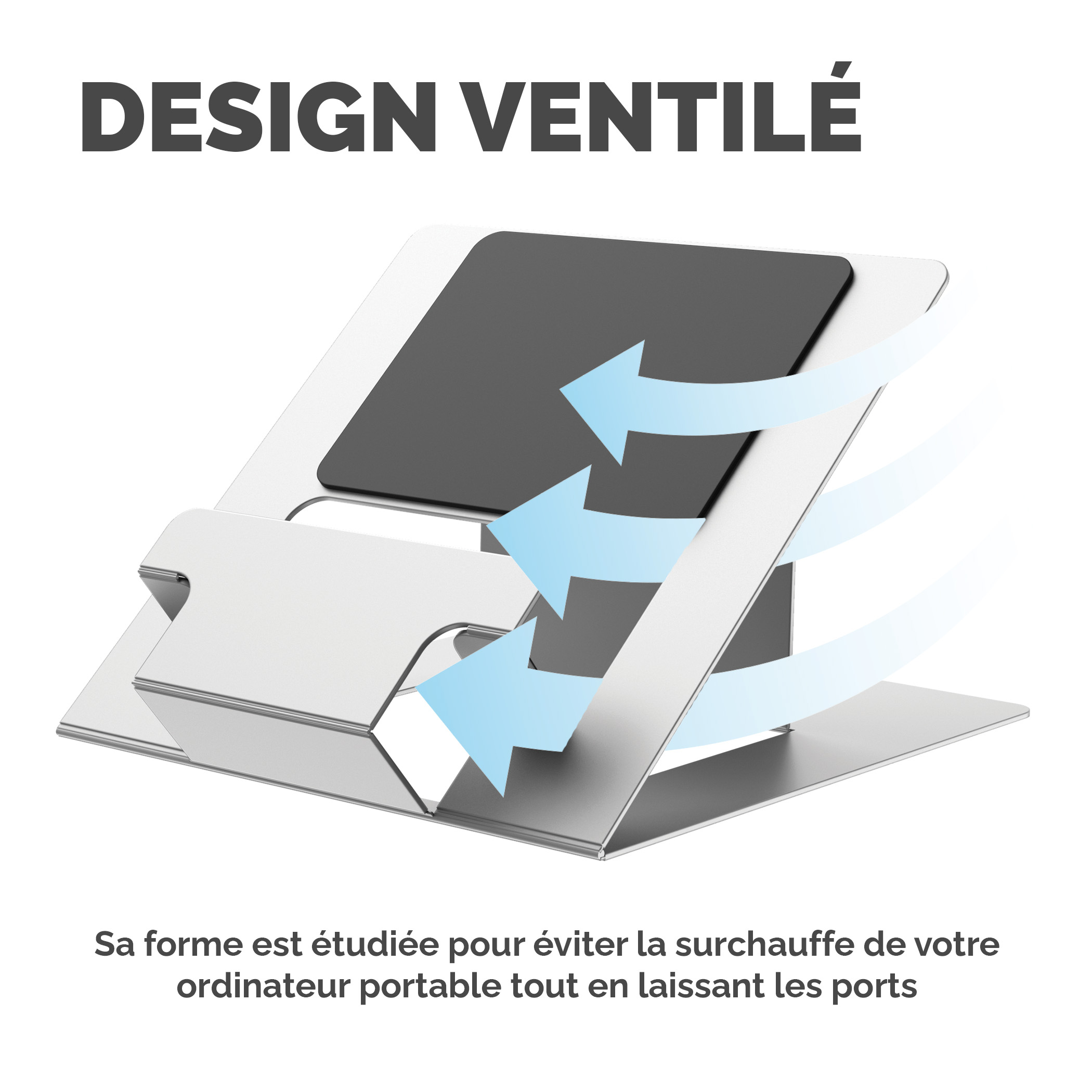 FELLOWES Support Ordinateur Portable Hylyft Transportable