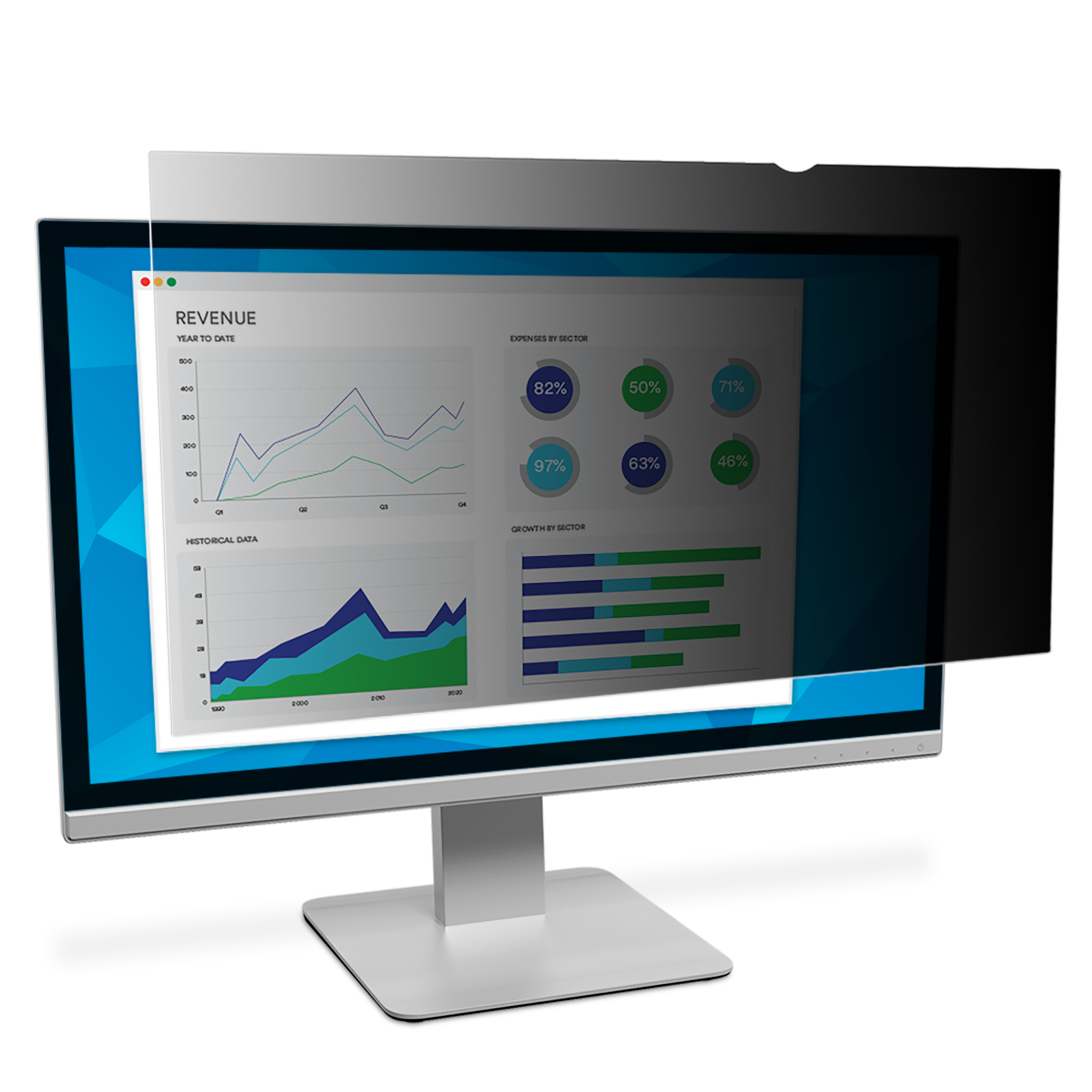 3M Privacy Filter for 34p Dell U3415W Monitor Bordless
