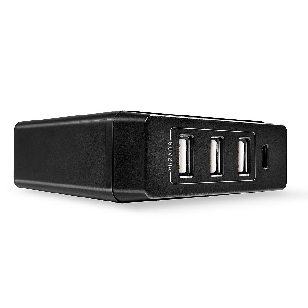 LINDY 4 Port USB Type C & A Smart Charger with Power Delivery 72W