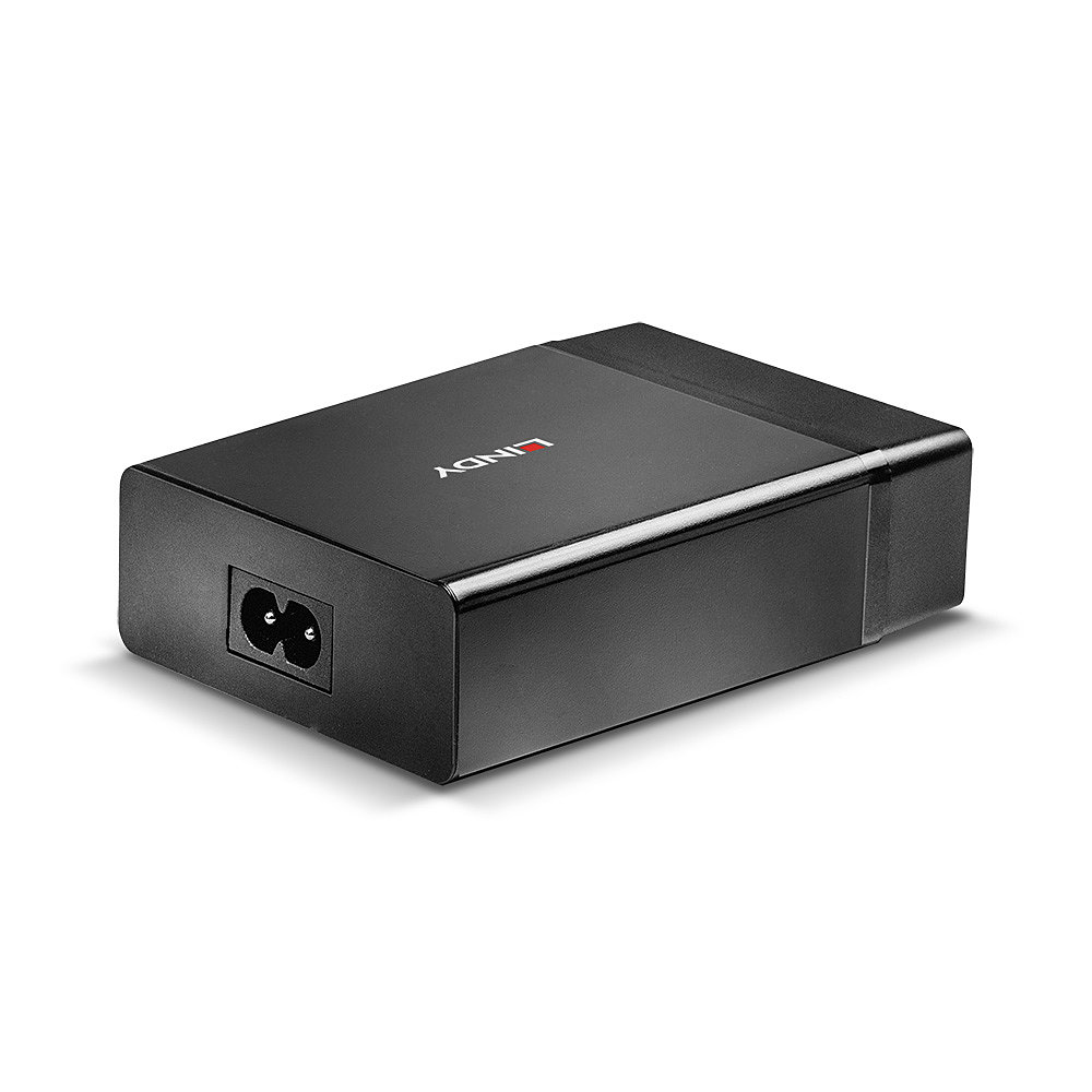LINDY 4 Port USB Type C & A Smart Charger with Power Delivery 72W