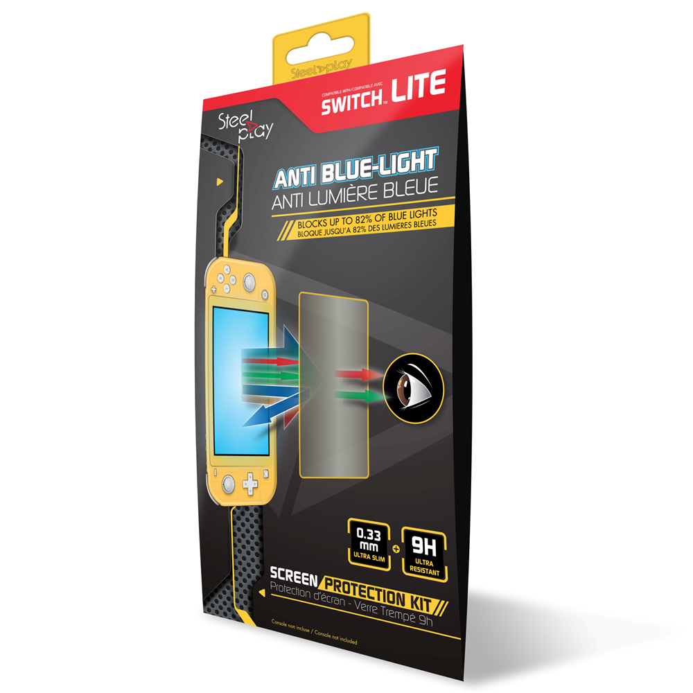 STEELPLAY Verre Protection Ecran 9H Anti Lumiere Bleue SWITCH LITE