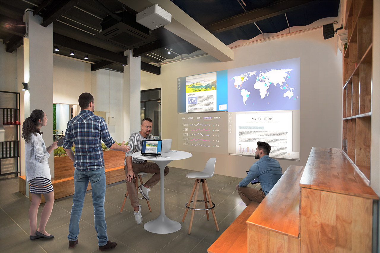 EPSON EB-L530U Projectors 5200Lumens WUXGA Laser HD-BaseT 1.35-2.20 Throw Ratio Lens-Shift 4K Input Wireless Screen-Mirroring HDMI