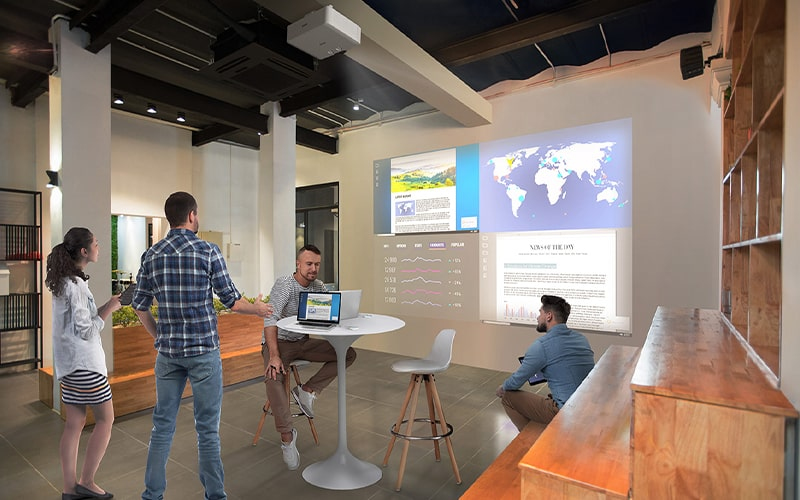 EPSON EB-L530U Projectors 5200Lumens WUXGA Laser HD-BaseT 1.35-2.20 Throw Ratio Lens-Shift 4K Input Wireless Screen-Mirroring HDMI