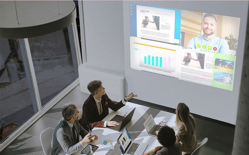 EPSON EB-L530U Projectors 5200Lumens WUXGA Laser HD-BaseT 1.35-2.20 Throw Ratio Lens-Shift 4K Input Wireless Screen-Mirroring HDMI