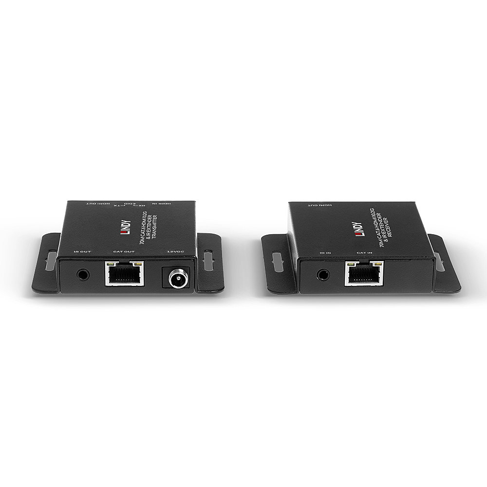 LINDY 70m Cat.6 HDMI 10.2G & IR Extender Amplify HDMI 10.2G & IR signals over 70m via Cat.6 cable