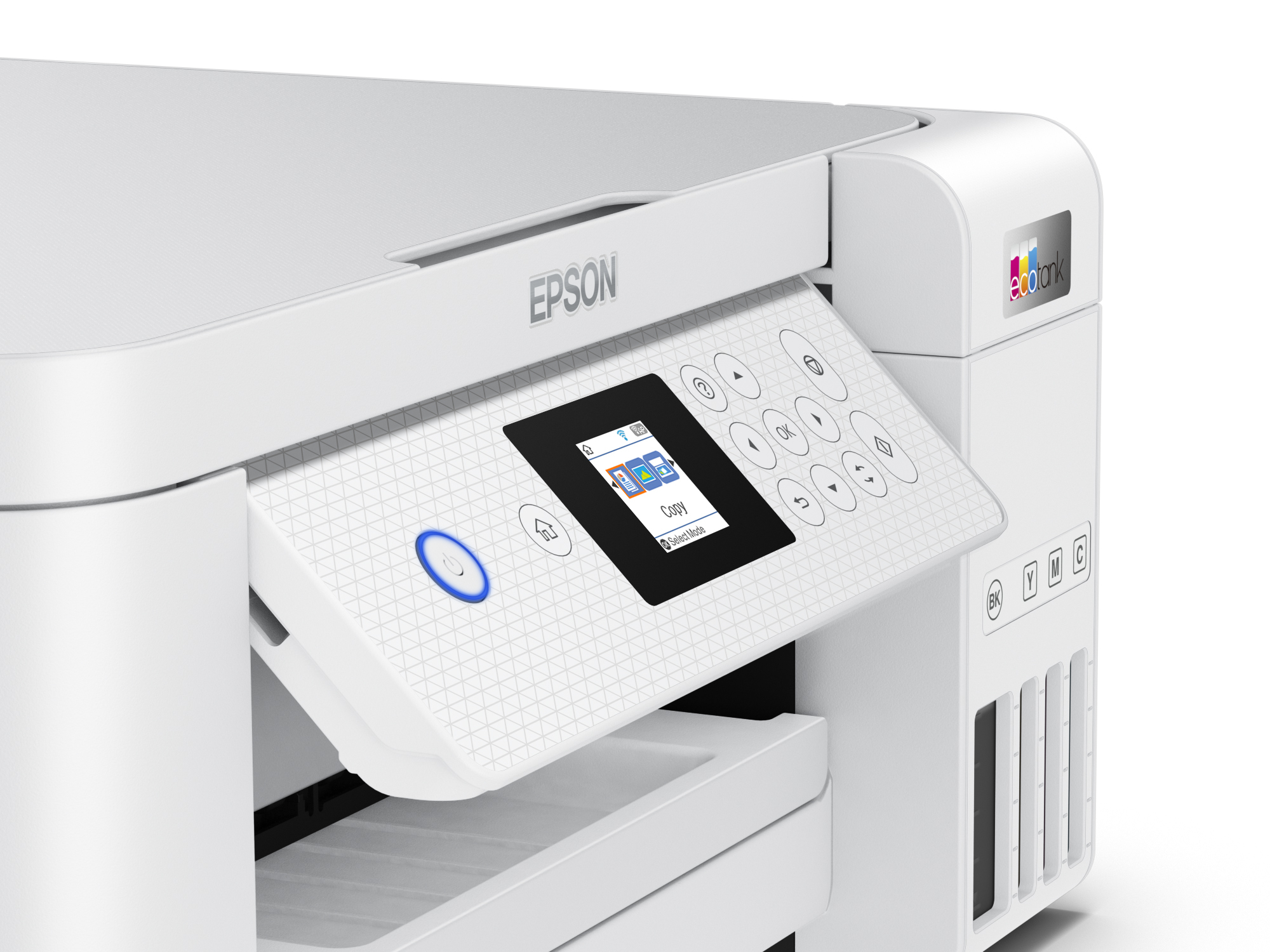 EPSON EcoTank ET-2856 MFP colour ink-jet refillable A4 10.5ppm print 100 sheets USB Wi-Fi white