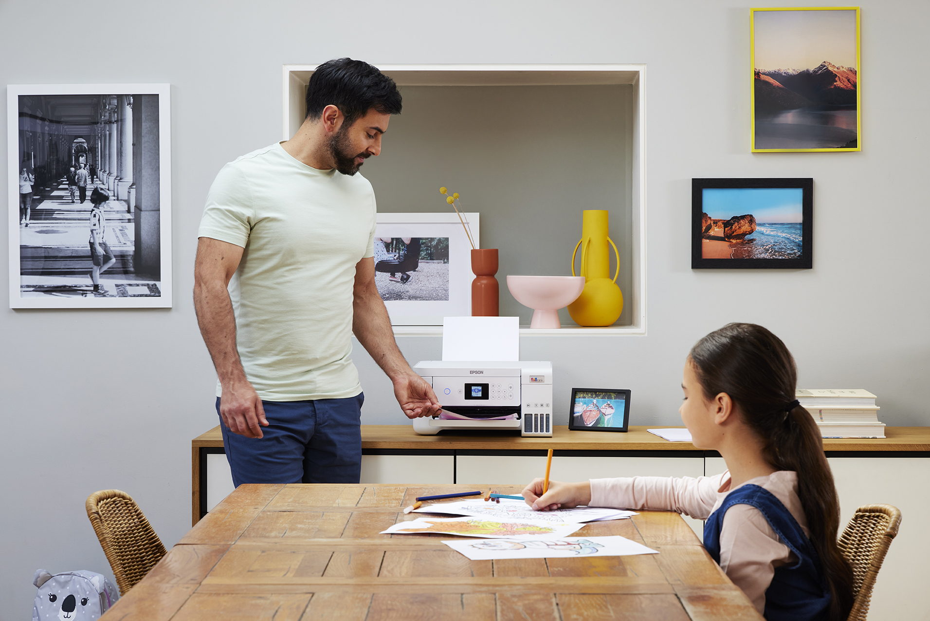EPSON EcoTank ET-2856 MFP colour ink-jet refillable A4 10.5ppm print 100 sheets USB Wi-Fi white
