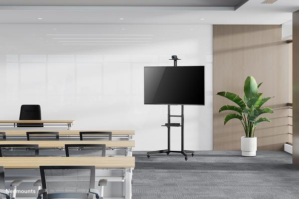 NEOMOUNTS FL50-550BL1 Support au sol mobile pour écran 37-70p - étagère multimédia et support caméra inclus
