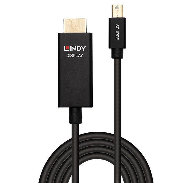 Lindy 40921 câble vidéo et adaptateur 1 m Mini DisplayPort HDMI Noir
