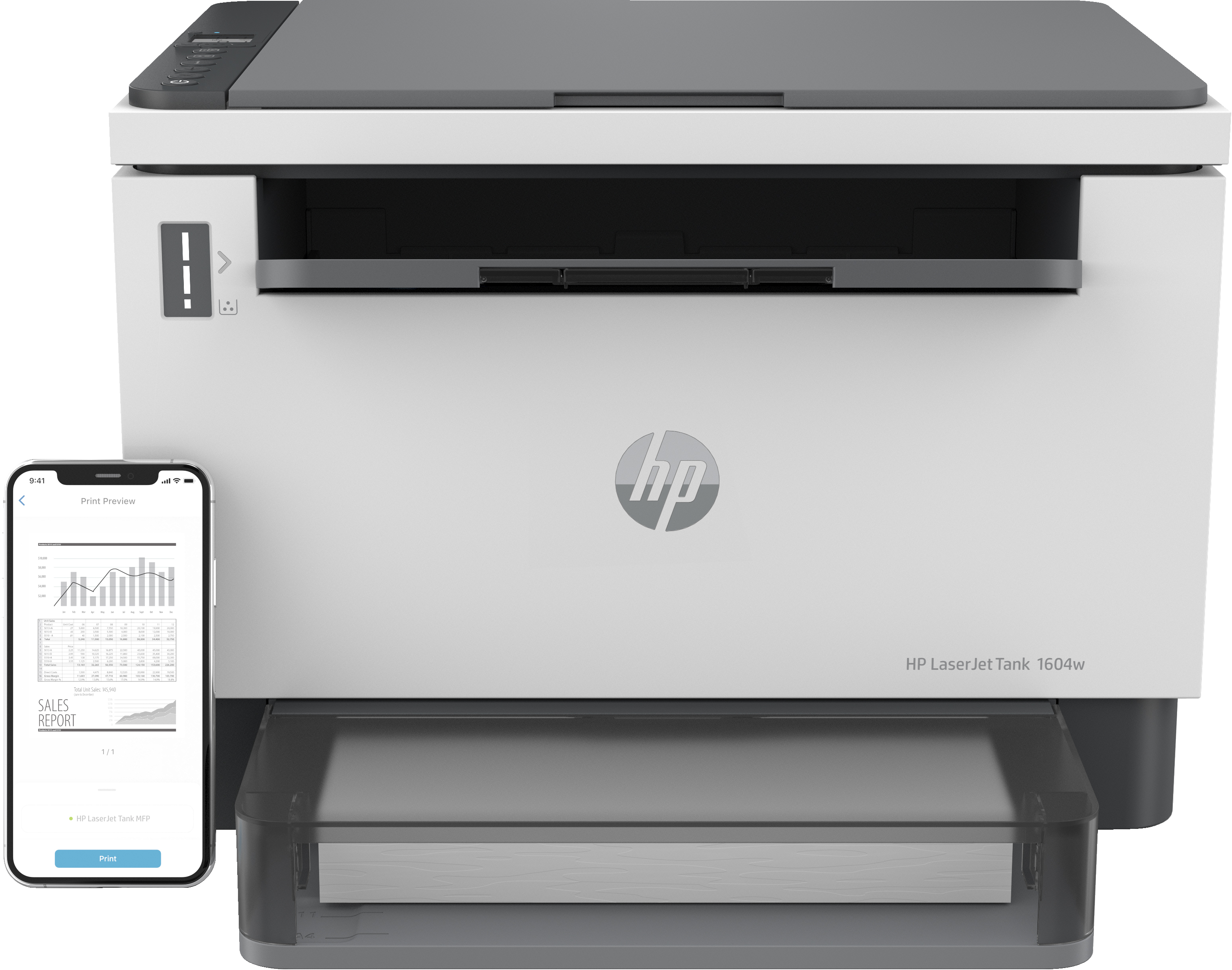 HP Imprimante LaserJet Tank MFP 1604w