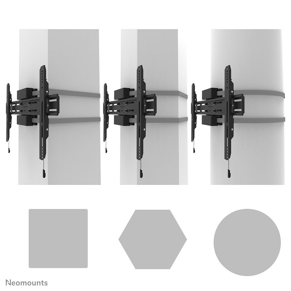 NEOMOUNTS WL30S-910BL16 Support de pilier pour écran 40-75p - fixe - verrouillable - diam. 25-100 cm - portrait