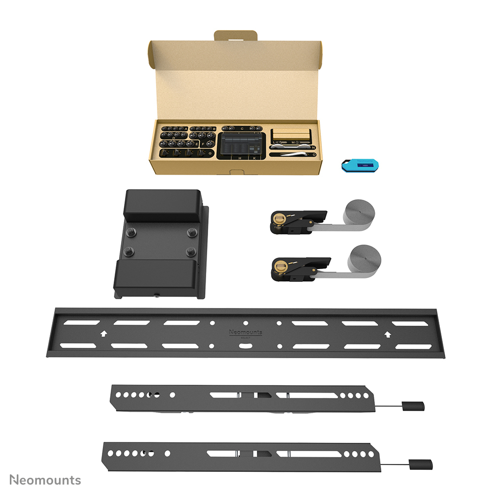 NEOMOUNTS WL30S-910BL16 Support de pilier pour écran 40-75p - fixe - verrouillable - diam. 25-100 cm - portrait