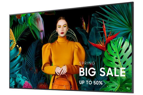 Samsung QM75C Écran plat de signalisation numérique 190,5 cm (75") LCD Wifi 500 cd/m² 4K Ultra HD Noir Tizen 24/7
