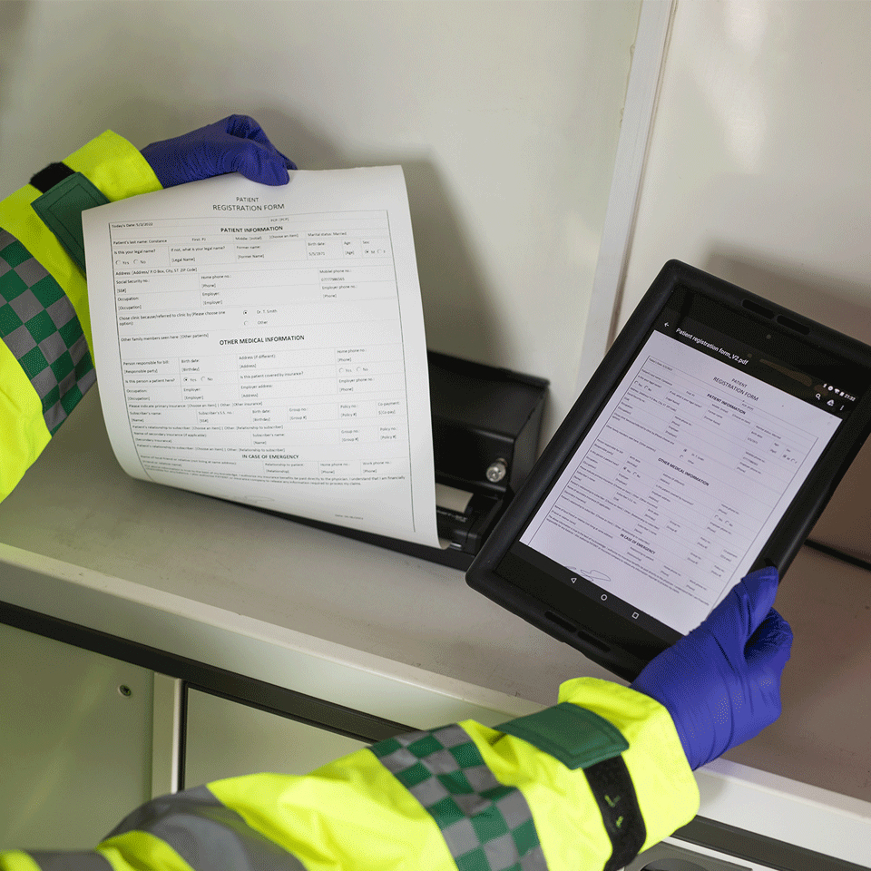 BROTHER PocketJet 8 PJ-863 Printer Mono B/W direct thermal A4 300x300dpi 13.5ppm NFC USB-C Bluetooth 5.2 LE