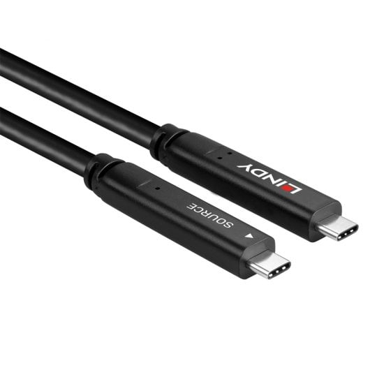 LINDY 10m USB 3.2 Gen 1 & DP 1.4 Type C Hybrid Cable