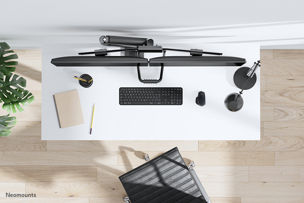 NEOMOUNTS DS75-450BL2 Support décran à fixer 17-32p - ressort à gaz - Topfix - arrêt 180