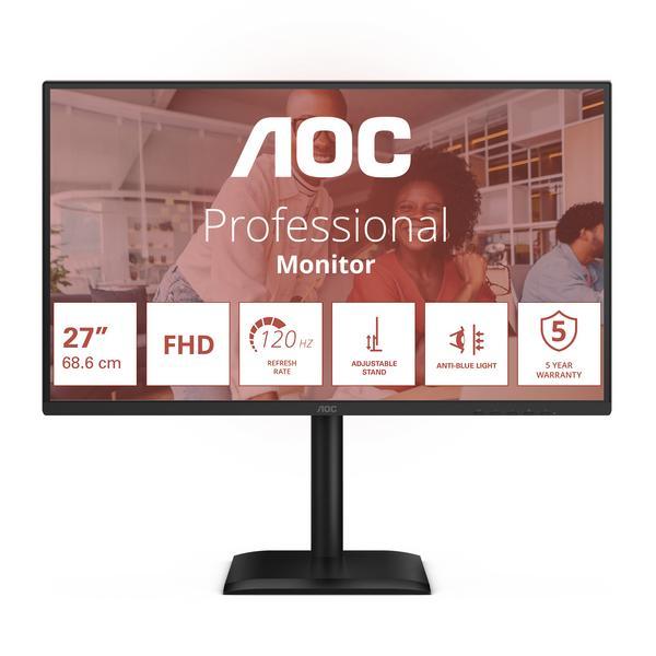 AOC 27E4U écran plat de PC 68,6 cm (27") 1920 x 1080 pixels Full HD LED Noir