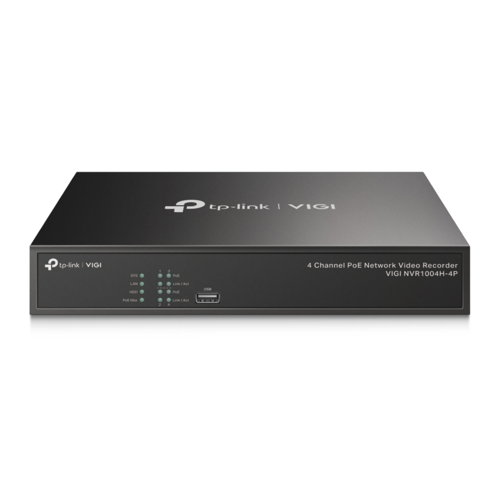 TP-LINK VIGI NVR1004H-4P 4 Channel PoE Network Video Recorder