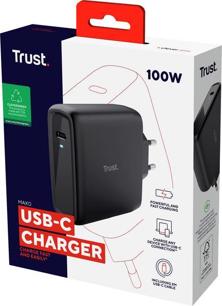 TRUST MAXO 100W USB-C Charger Black