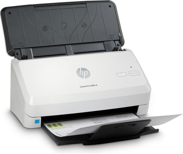 HP Scanjet Pro 3000 s4 Alimentation papier de scanner 600 x 600 DPI A4 Noir, Blanc