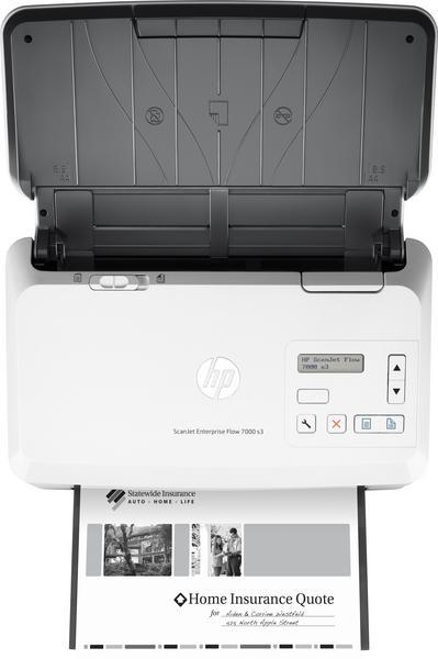 HP Scanjet Enterprise Flow 7000 s3 Alimentation papier de scanner 600 x 600 DPI A4 Blanc