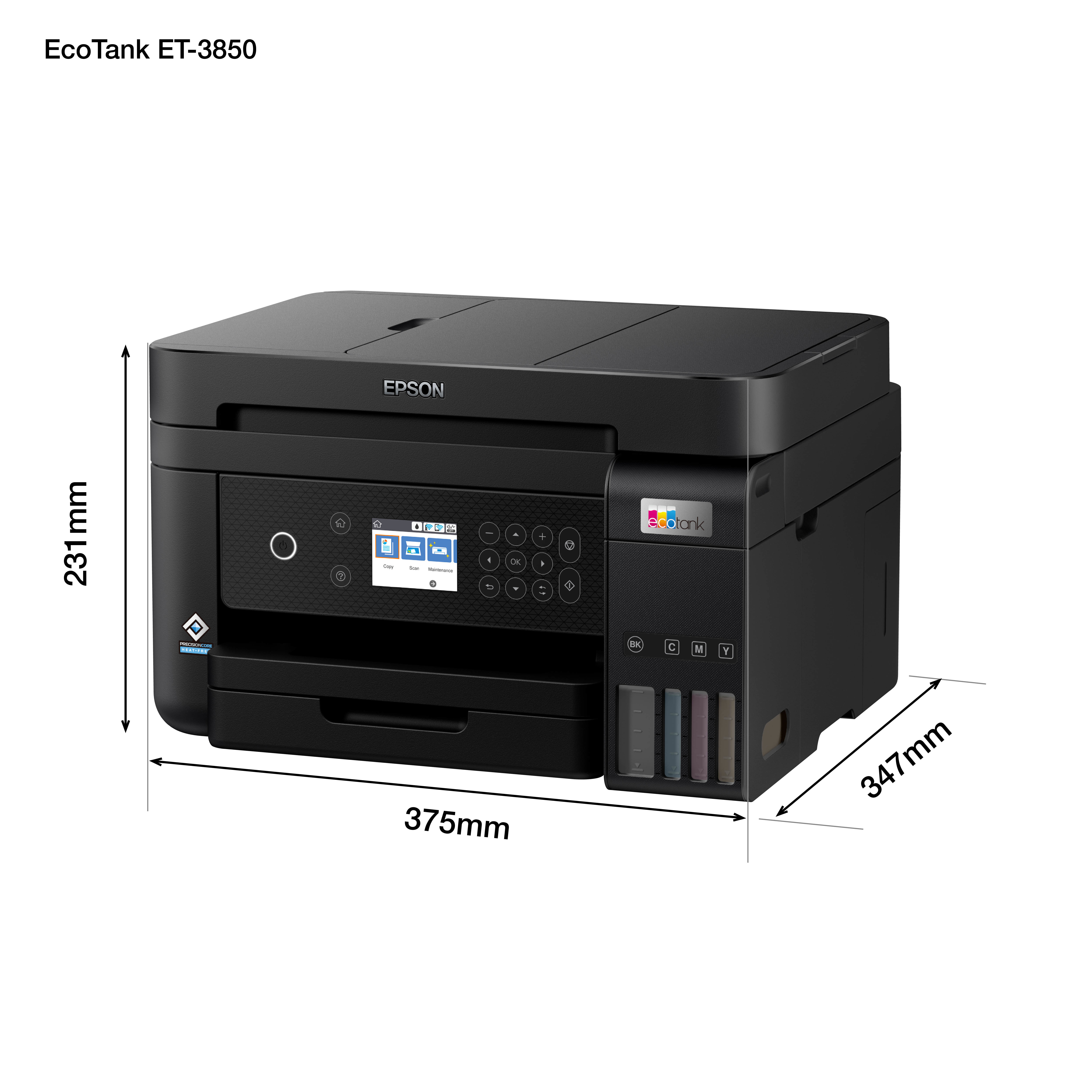 Epson EcoTank ET-3850 Jet d'encre A4 4800 x 1200 DPI 33 ppm Wifi