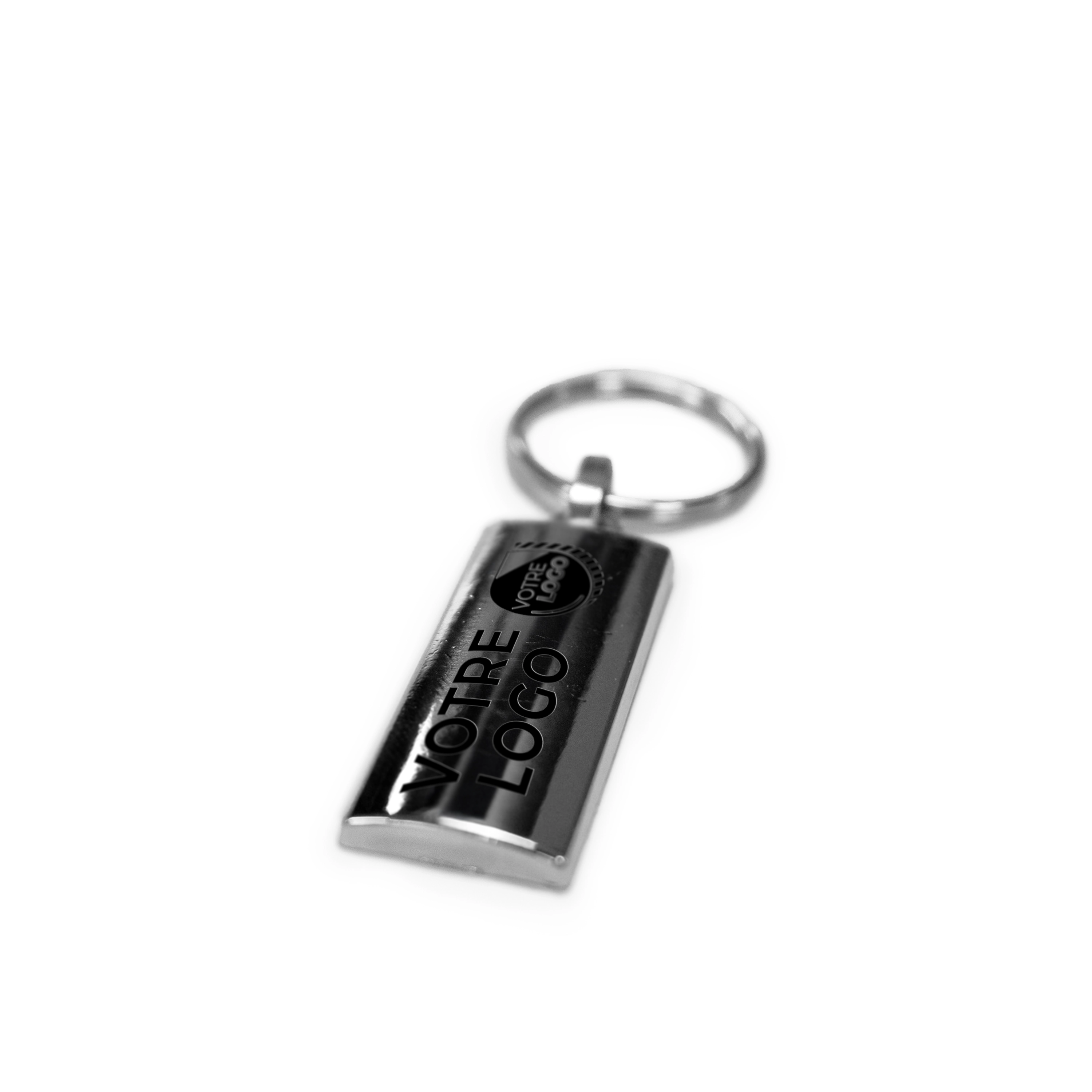 PORTE-CLES RECTANGLE PERSONNALISABLE