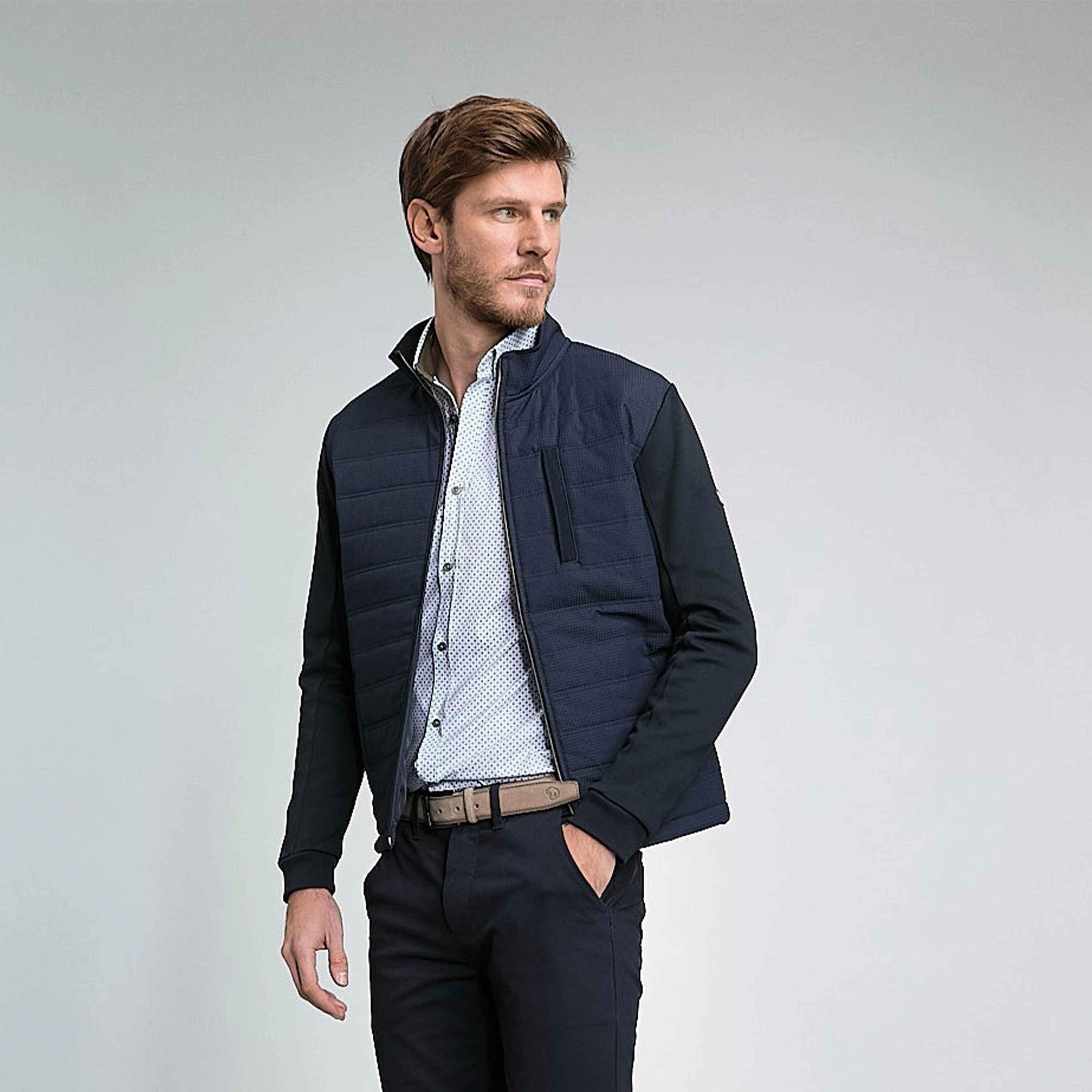 SWEAT BI-MATIERE MATELASSÉ